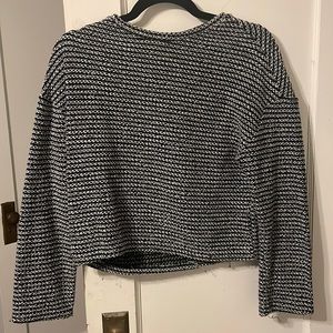 Black and white sweater